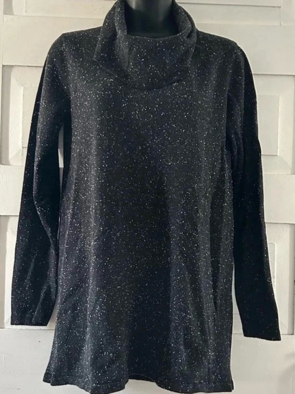 J Jill designer Black Cowl Neck Women's Sweater XS
